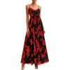 Black Red Flower