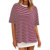 Wine Red White Striped