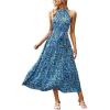 Floral Bright Blue