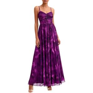 PRETTYGARDEN Women’s Floral Maxi Dress Summer Outfits 2026 Spaghetti Strap Flowy Long Sundress Beach Vacation Boho Dresses(Floral Purple)