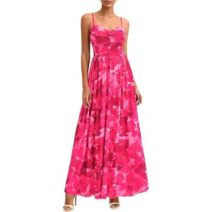 PRETTYGARDEN Women’s Floral Maxi Dress Summer Outfits 2026 Spaghetti Strap Flowy Long Sundress Beach Vacation Boho Dresses(Pink Floral)