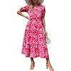 Floral Rose Red
