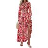 Floral Orange Pink Red