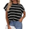 Striped Black White
