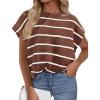 Striped Brown White