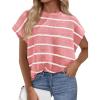Striped Pink White