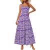 Floral Purple White