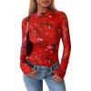 Floral Orange Red