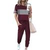 Striped Wine Red