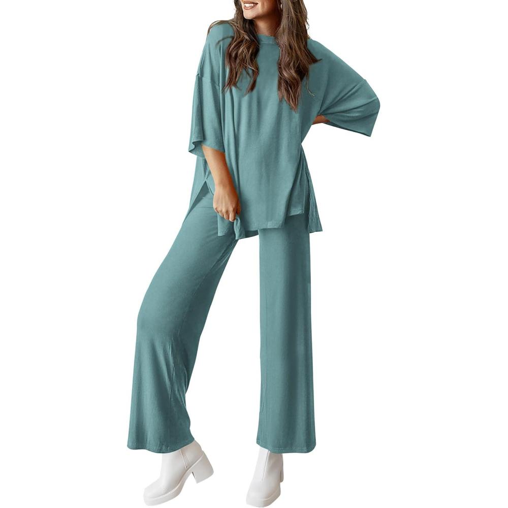 imagePRETTYGARDEN Two Piece Sets for Women Summer Fashion Lounge Matching Set 2026 Spring Travel Vacation Airport Outfits ClothingFruit Green