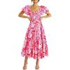 Floral Rose Red
