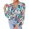 Floral Blue Green