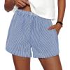 Striped Blue White