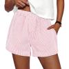 Striped Light Pink White