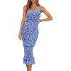 Blue White Floral