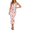 Floral White Red