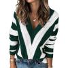 Striped Dark Green