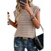 Striped Khaki Brown
