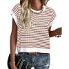 Striped White Red