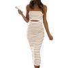 Striped White Khaki