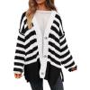 Striped Black White