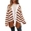 Striped Brown White