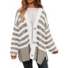 Striped Grey White
