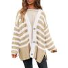 Striped Khaki White