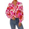 Floral White Rose Red