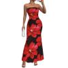Black Red Flower