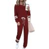 Striped Wine Red