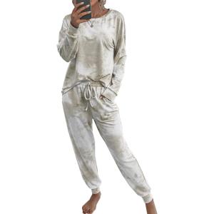 PRETTYGARDEN Women’s Two Piece Loungewear Fall Casual Long Sleeve Tops Jogger Pants Pajama Sets Matching Outfits Clothing(Khaki)