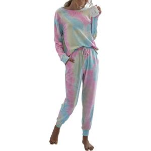 PRETTYGARDEN Women’s Two Piece Loungewear Fall Casual Long Sleeve Tops Jogger Pants Pajama Sets Matching Outfits Clothing(Multicolor)