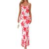 White Red Floral