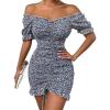 Royal Blue White Floral