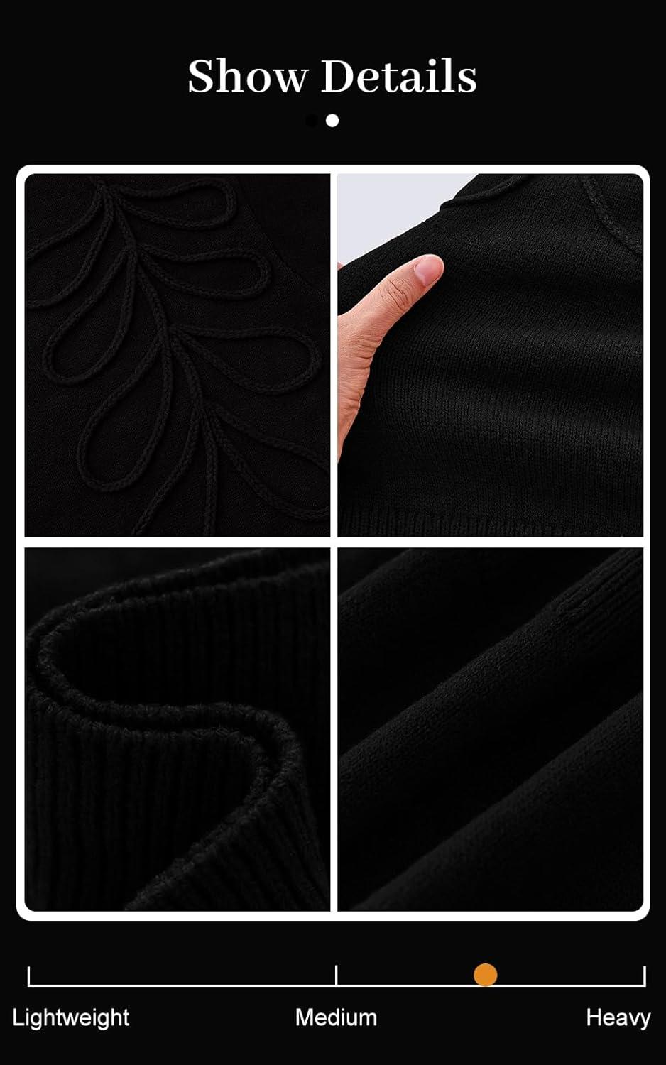 imagePRETTYGARDEN Womens Oversized Sweater 2025 Crewneck Long Sleeve Ribbed Knit Pullover Sweaters Tops Fall Fashion OutfitsBlack