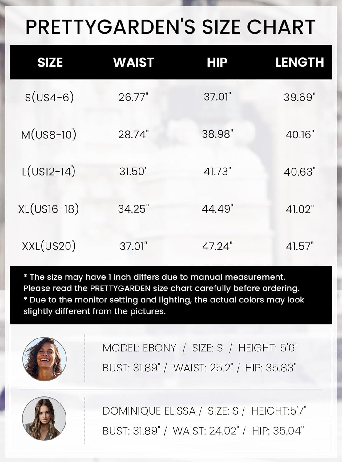 imagePRETTYGARDEN Womens Casual Flare Pants Elastic High Waisted Drawstring Bell Bottom Bootcut Leggings Lounge Sweatpants