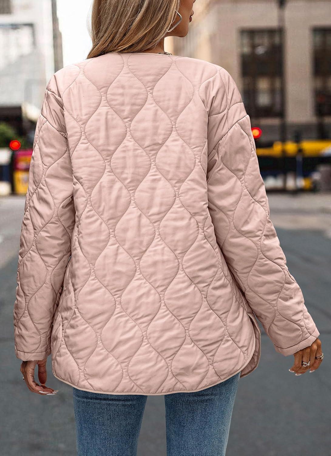 imagePRETTYGARDEN Womens Fall Clothes Trendy Casual Lightweight Jackets Oversized Winter Coat Outerwear with Pockets