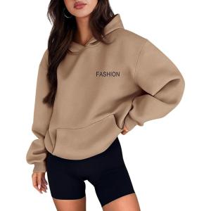 PRETTYGARDEN Womens Long Sleeve Hoodies 2024 Fall Fashion Outfits Solid Oversized Pullover Sweatshirts Clothes with Pockets
