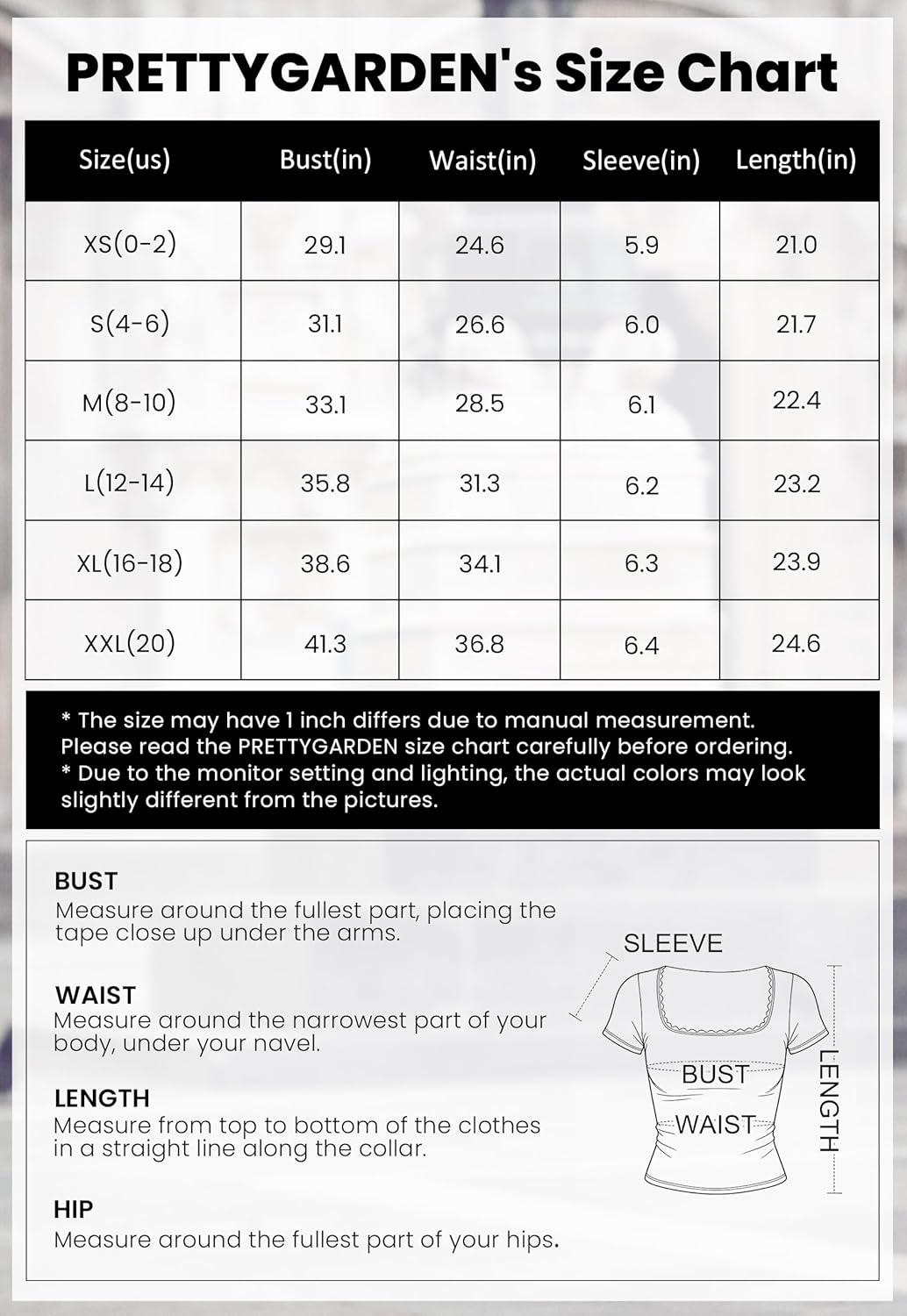 imagePRETTYGARDEN Womens Short Sleeve Tops 2026 Summer Lace Trim Square Neck Slim Fitted Going Out Basic Tee Shirts Y2K ClothesBlack