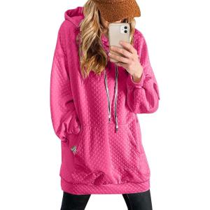 PRETTYGARDEN Women’s 2024 Fall Fashion Hooded Sweatshirts Casual Long Sleeve Pullover Hoodie Dress