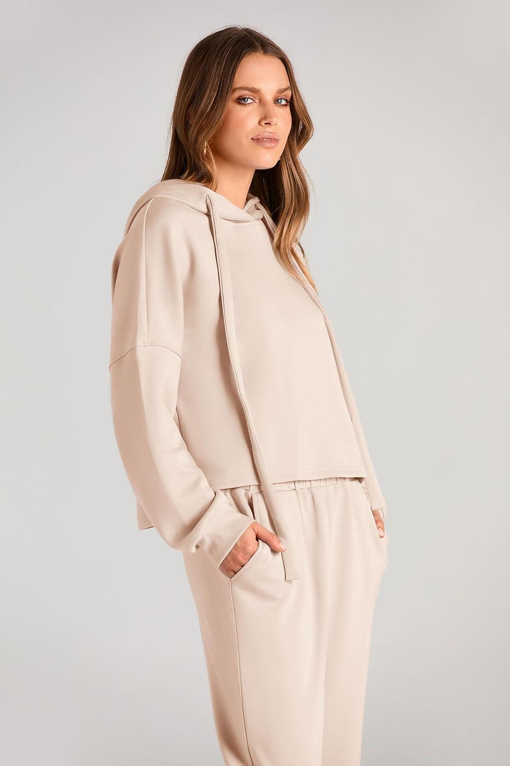 imagePRETTYGARDEN Womens Fall Two Piece Outfits Sweatsuits Set Long Sleeve Hoodies Sweatshirt Pullover Sweatpants Y2K Tracksuits