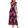 Black Pink Floral