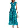 Blue Green Floral