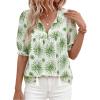 Floral White Green