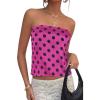 Dot Rose Red Black