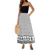 Floral White Black