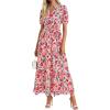 Floral Orange Pink Red