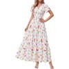 Floral White Multicolored