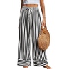 Striped Black White